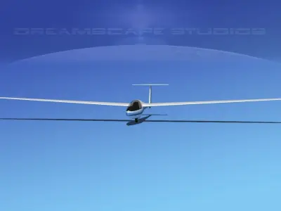 DG-400 15-Metre Motorglider V06 3D model