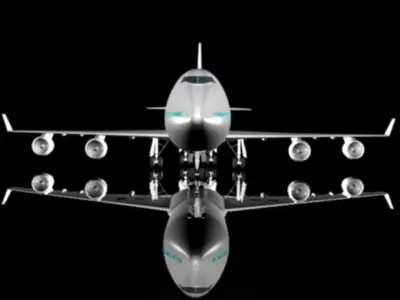 AIR FRANCE 747 -400 3D model