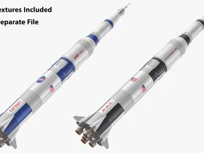 Saturn V Rocket 01 3D model