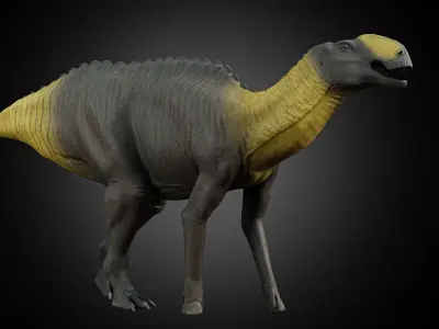 Gryposaurus notabilis Low-poly 3D model