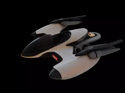 Futuristic AeroGlide 3D model