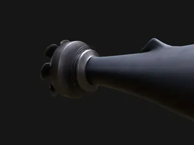 Shark Ship Low-poly 3D model