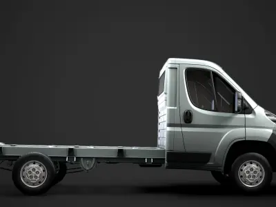 Fiat Ducato Chassis Truck Single Cab 3450WB 2014 3D model