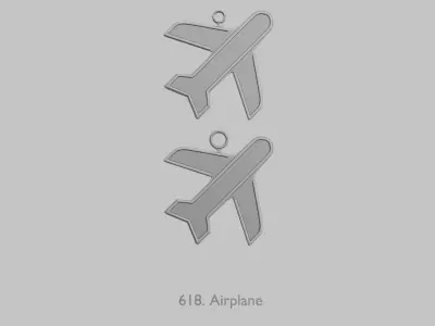 Vehicles Planes and Aircraft Pendant Pack Original Blend 3D print model