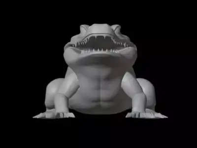 crocodile 3D print model