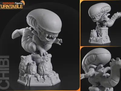 Chibi Xenomorph - Alien 3D print model