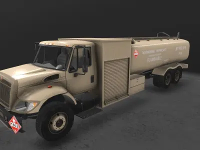 Refueler Beige International 7400 Low-poly 3D model