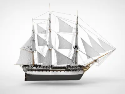 USS Constitution 3D model