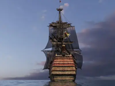 Galleon Ship 3D model