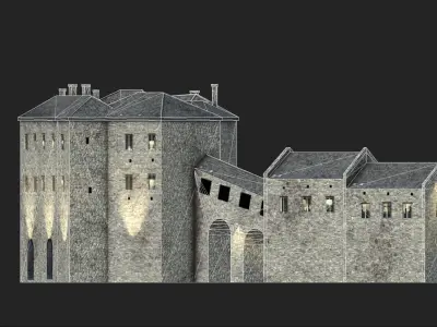 Schloss Herrenchiemsee Low-poly 3D model