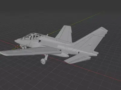 AJ-01 Advanced Jet Trainer Light Attack Aircraft 3D print model