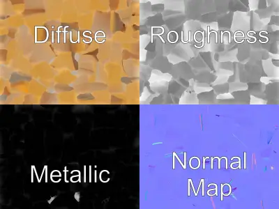 Origami Airplane Natural Design model pack Low-poly 3D model