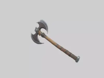 Battleaxe Model 1 Low-poly 3D model