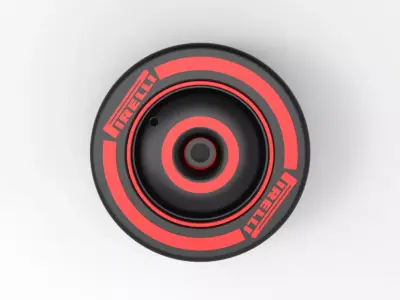  F1 Pirelli Tyre 3D Model Keychain 3D model