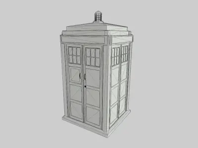 Dr Who Tenth Doctor TARDIS Free low-poly 3D model