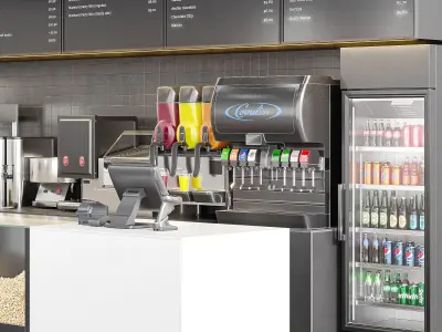Cinema Restaurant equipment 3D model