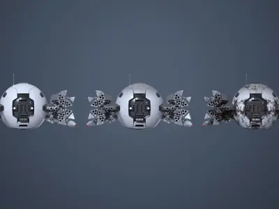 Military Drone Mk1 Pack 3D model