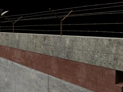 Berlin Wall 1st gen Element 3D model