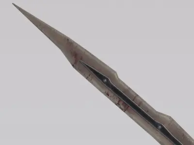 Dragon Bon Sword from Skyrim Low-poly 3D model