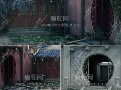 Chinese buliding Free 3D model