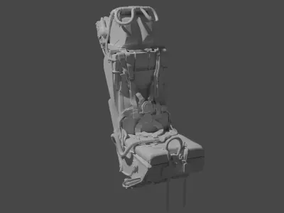 Martin Baker Mk3h Ejection Seat 3D print model