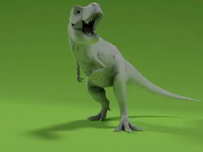 tyrannosaurs jurassic park 3D model
