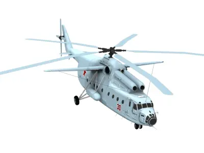 Lowpoly Mi-6 Hook Low-poly 3D model