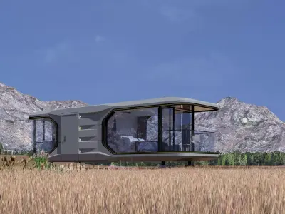 Capsule House Commercial Space Airship Pod 3D model