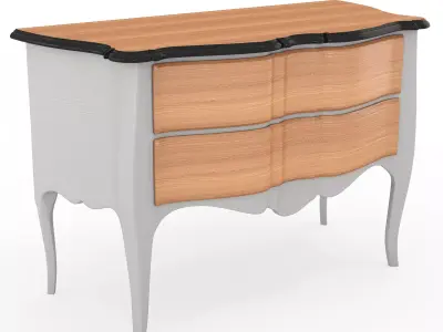 BAROQUE DRESSER OR CHEST OF DRAWERS Free 3D model