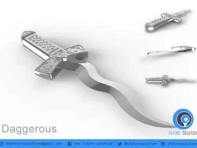 Daggerous dagorous sword Free 3D model