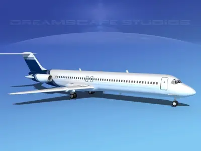 Douglas DC-9-50 Executive 1 3D model