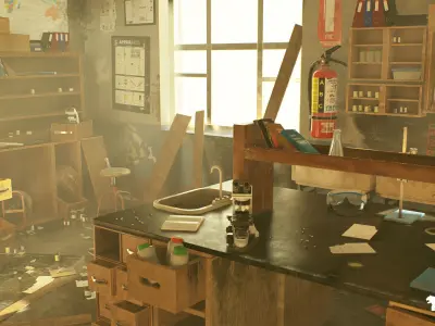 Abandoned Environments Mega Bundle Vol 1 Low-poly 3D model