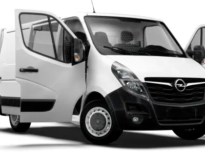 Opel Movano Van L1H1 HQ Interior 2021 3D model