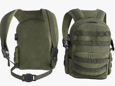 Backpack Low-poly 3D model