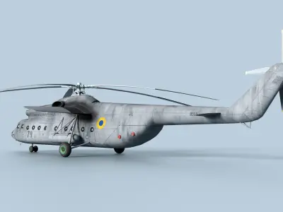 Mil Mi-6 Hook Low-poly 3D model