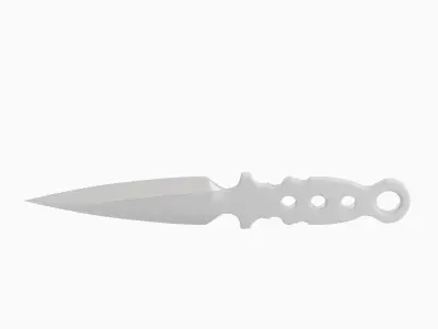 Throwing Knife 02 Low-poly 3D model