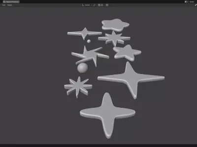 Cartoon Star PACK 3D print model