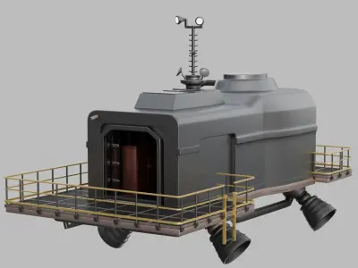 LethalCompany hightpoly Ship 3D model