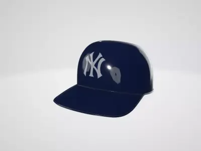 MLB Full Size Replica Helmet  New York Yankees Low-poly 3D model