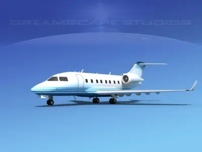 Bombardier Challenger CL-605 V06 3D model