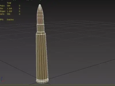 280 Ross Ammo Low-poly 3D model