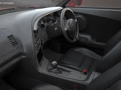 Toyota Supra Mk4 Turbo Coupe Red 3D model