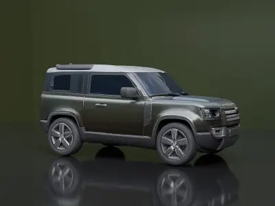Defender Car 3D Model Free 3D model