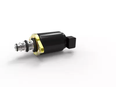 solenoid gold switch Free 3D model