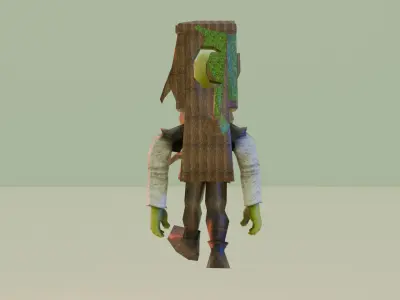 Shrek Skibidi  toilet 3D model