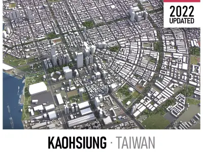 Kaohsiung Low-poly 3D model