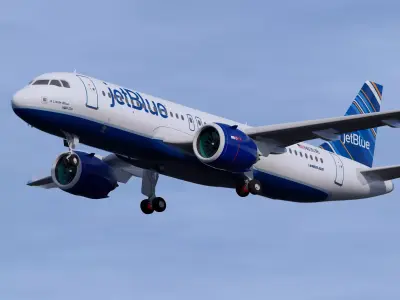 JetBlue A320 NEO 3D model