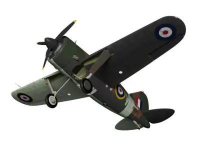 Brewster F2A Buffalo B339 3D model