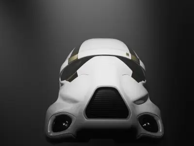 Star Wars Darth Trooper Helmet Low-poly 3D model