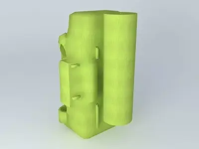 Backpack plastic container 3D model